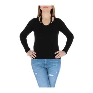 Black Wool V-Neck Knitwear
