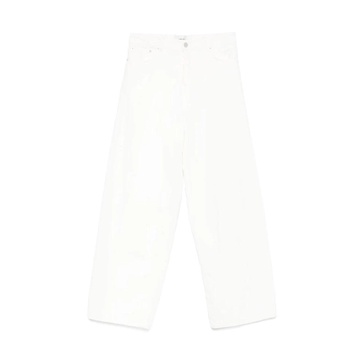 White Button Fly Jeans Classic Style