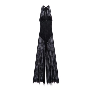 Black Lace V-Neck Jumpsuit