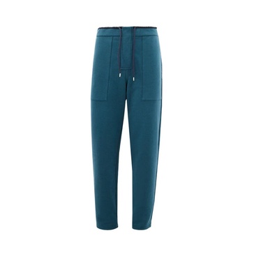 Blue Jogging Tech Fabric Pants