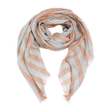 Orange Changeant Stripe Scarf