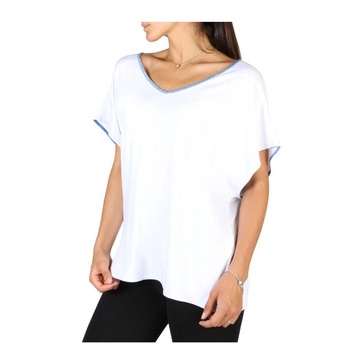 Logo Detail Wide Neck T-shirt