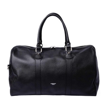 Black Travel Duffel Bag with Zipper