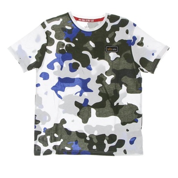 Camo Print White Tee Shirt