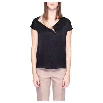 Black Short Sleeve Blouse Spring/Summer