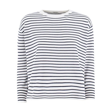 Striped Cotton Crewneck Sweater