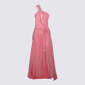 Blumarine Pink Silk Dress