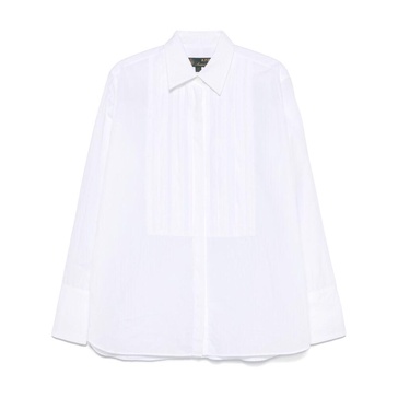 White Pintuck Detailing Shirt Long Sleeves