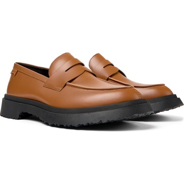 Brown Leather Moccasin for Men