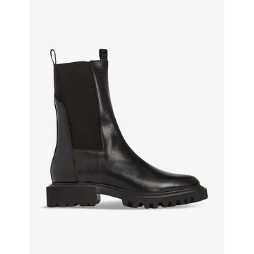 Hallie Leather Ankle Boots