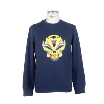 Bikkembergs Cotton mecha skull  Sweater