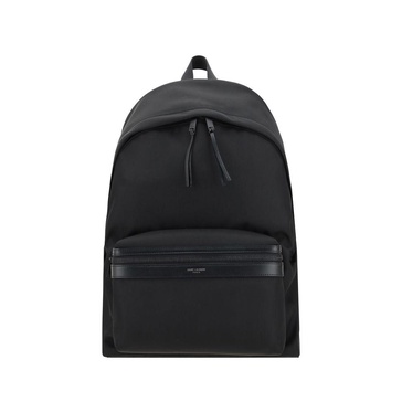 Stylish City Backpack with Leather Accents