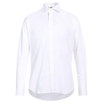 sophisticated  cotton shirt with embroide men's logo