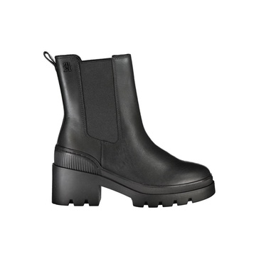 chic side elastic ankle boots with logo women's detail