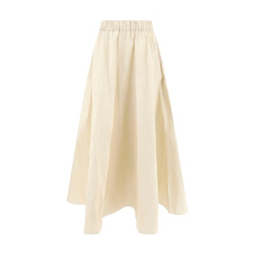 A-Line Nylon Skirt with Pockets