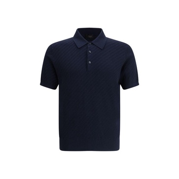 Polo Shirt with woven pattern.