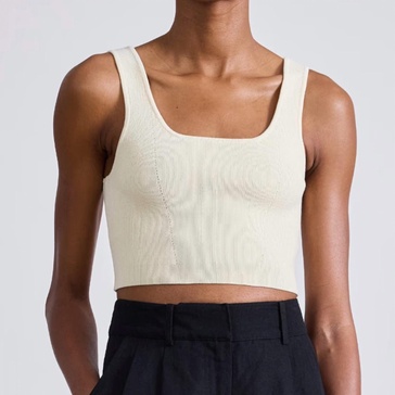 ilia crop top in cream