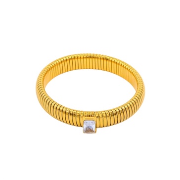 women's singular cz cobra bracelet in diamond