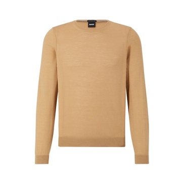 slim-fit sweater in virgin wool with crew neckline