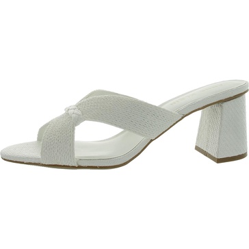 aubrie womens slip on strappy mule sandals