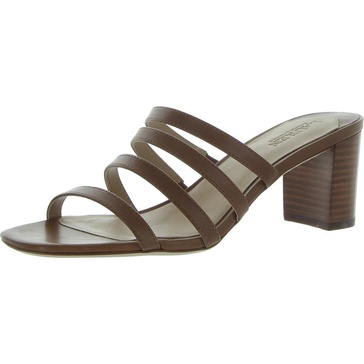 kimmie womens leather strappy block heel