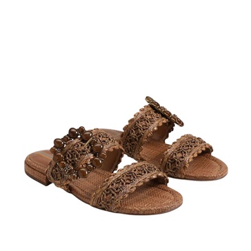 women's elisa slide sandal in brown