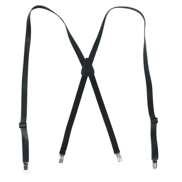 coated leather clip-end 3/4 inch suspenders