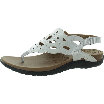 ridge sling womens faux leather metallic slingback sandals