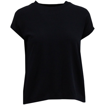 knitted shirt in navy blue polyester