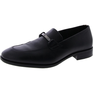 colby mens leather almond toe loafers