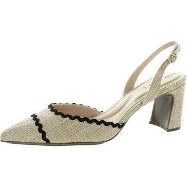 beck womens padded insole man made slingback heels
