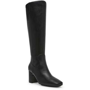 toronto womens wide calf faux leather knee-high boots