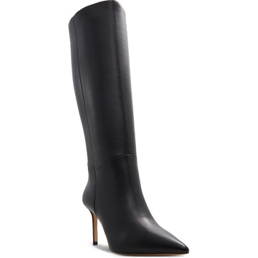 laroche womens zipper leather knee-high boots