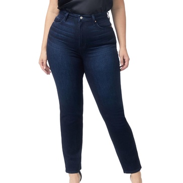 knockout ultra high rise straight leg jean in solstice