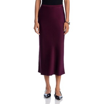 womens silk zebra midi skirt