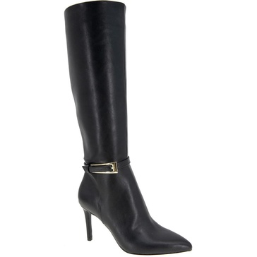 abbin womens buckle manmade knee-high boots