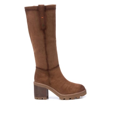 women's casual suede boots in camel