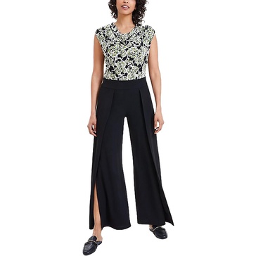 womens solid high rise palazzo pants