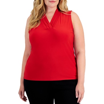 womens solid polyester pullover top