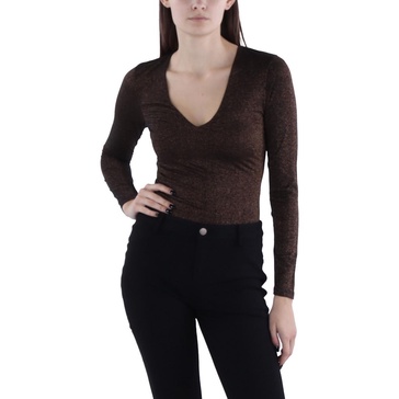 womens metallic thong bodysuit