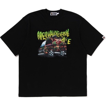 bape car graphic tee mens