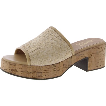 one of a kind womens burnished peep-toe platform sandals