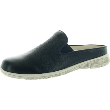womens solid leather mules