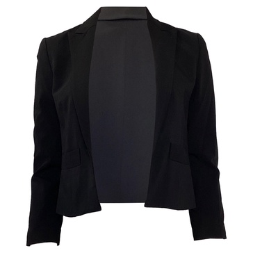 blazer and trousers in black wool