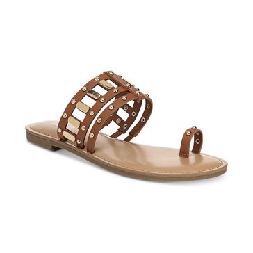 avah womens embellished toe loop slide sandals