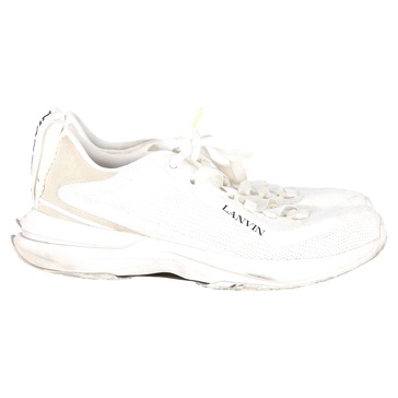 l-i lace-up sneakers in white mesh