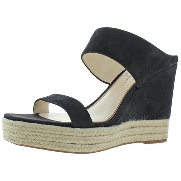 siera womens mixed media open toe wedge sandals
