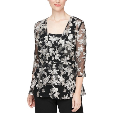 womens 2pc sequined blouse