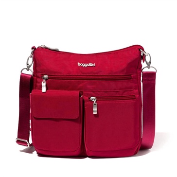 modern everywhere slim crossbody bag in crimson red