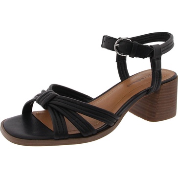 jolenne womens adjustable leather block heel